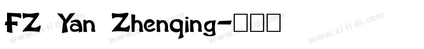 FZ Yan Zhenqing字体转换